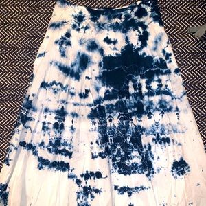 Long Tie Dye Skirt